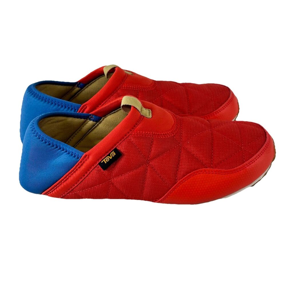 Teva Ember Moc Moccasins Shoes Youth Unisex Size 5 Red Blue